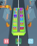 Bus Sort Color Puzzle Game imagem de tela 2