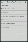 برنامه‌نما Dating Tips For Boys عکس از صفحه