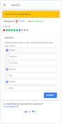برنامه‌نما HTML Quiz عکس از صفحه
