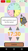 برنامه‌نما Learn the clock - with Rabel عکس از صفحه