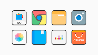 Flat Square - Icon Pack syot layar 4