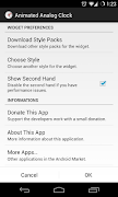 Animated Analog Clock Widget اسکرین شاٹ 1