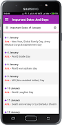 Important days and dates (Gene ภาพหน้าจอ 2