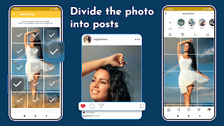 برنامه‌نما Grid Maker - Post Photo Split عکس از صفحه