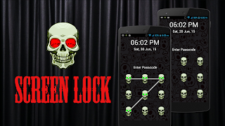 Schädel-Muster-Screen Lock Screenshot 6