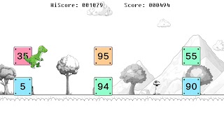 Dino Jump : Fun Math Game imagem de tela 1