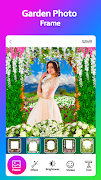 Garden Photo Frame Editor Affiche