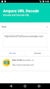 برنامه‌نما Ampare URL Decode and Encode عکس از صفحه