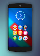 برنامهنما Bubble Ball Icon Pack عکس از صفحه
