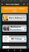 Digital Multimeter Usage Guide screenshot 1