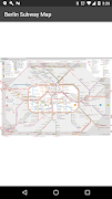 Berlin Subway Map (U Bahn and  poster