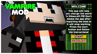 Vampire Mod for Minecraft PE Poster