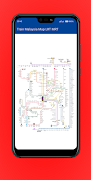 Train Malaysia Map LRT MRT الملصق