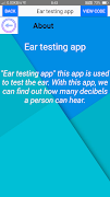 Ear Testing App syot layar 4