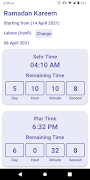 Ramadan Fasting Alerts & Timer 截圖 4
