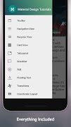 4 Schermata Material Design Tutorials Pro