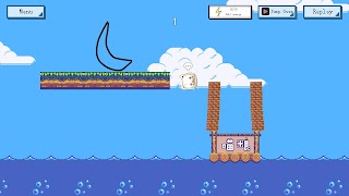 قطة جائعة الملصق