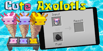 برنامه‌نما Cute axolotls mod عکس از صفحه