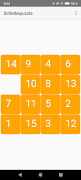 Schiebe Puzzle الملصق