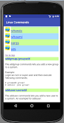 برنامه‌نما Linux Commands عکس از صفحه