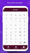 برنامه‌نما Fancy Text Styles Generator عکس از صفحه