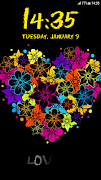 Heart Pattern Lock Screen captura de pantalla 7