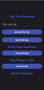 Tiny Text Generator Copy Paste screenshot 2