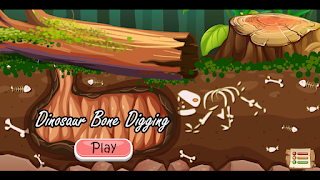 Dinosaur Bone Digging Cartaz