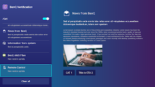 6 Schermata Notifiche BenQ