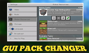 PC GUI Pack Mod for Minecraft poster