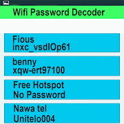 Wifi Password Decoder تصوير الشاشة 1