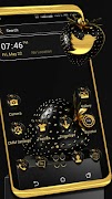 برنامه‌نما Golden Black Strawberry Theme عکس از صفحه