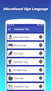 Educational Sign Language captura de pantalla 1