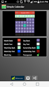 Simple Calendar Widget screenshot 1