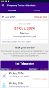 Pregnancy Tracker - Due Date screenshot 1