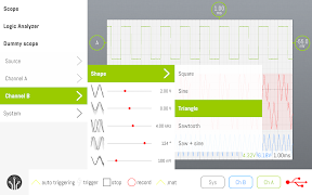 برنامهنما SmartScope Oscilloscope عکس از صفحه