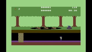 C64 Pitfall syot layar 2