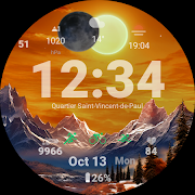 Eclipse Watch Face for Wear OS captura de pantalla 4