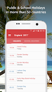 Holidays and Vacations الملصق