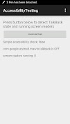 برنامه‌نما Accessibility Testing عکس از صفحه