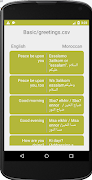 Learn Moroccan Arabic Basic اسکرین شاٹ 1