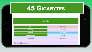 3 Schermata টেলিটকের ইন্টারনেট বান্ডেল