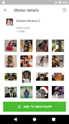 Stickers Macaco - WAStickerApp постер