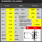 SLENDER COLUMNS (EUROCODE2) capture d'écran 1