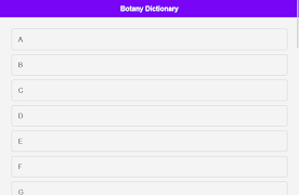 برنامه‌نما Botany Dictionary App عکس از صفحه
