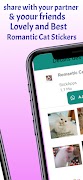 برنامه‌نما Romantic Cat Stickers عکس از صفحه