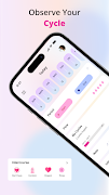 Flow Diary: Period Tracker اسکرین شاٹ 1