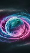 پوستر Moon In Space Wallpapers