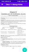برنامه‌نما Class 11 Biology Notes عکس از صفحه