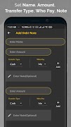 برنامه‌نما Debt Notes: Money, Expense Tra عکس از صفحه